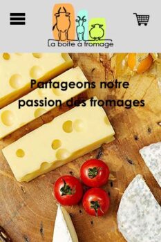 page accueil responsive FROMAGE